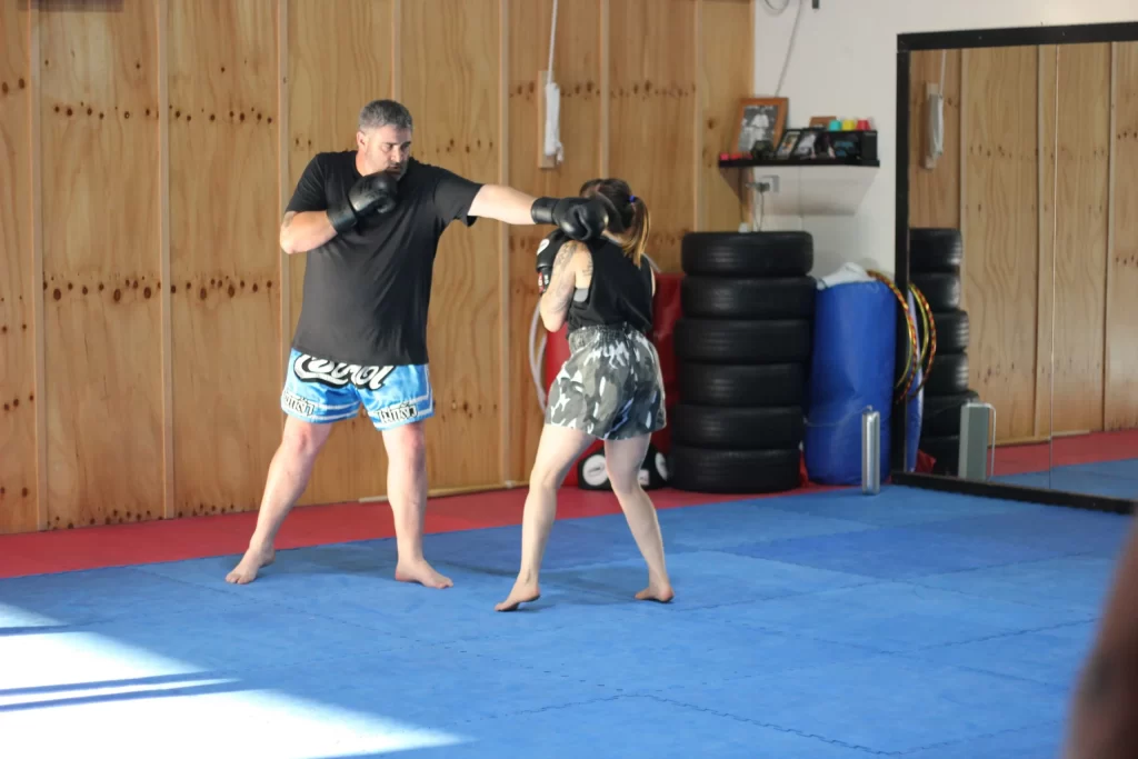 Muay thai Kickboxing class in Melbourne, Australia.