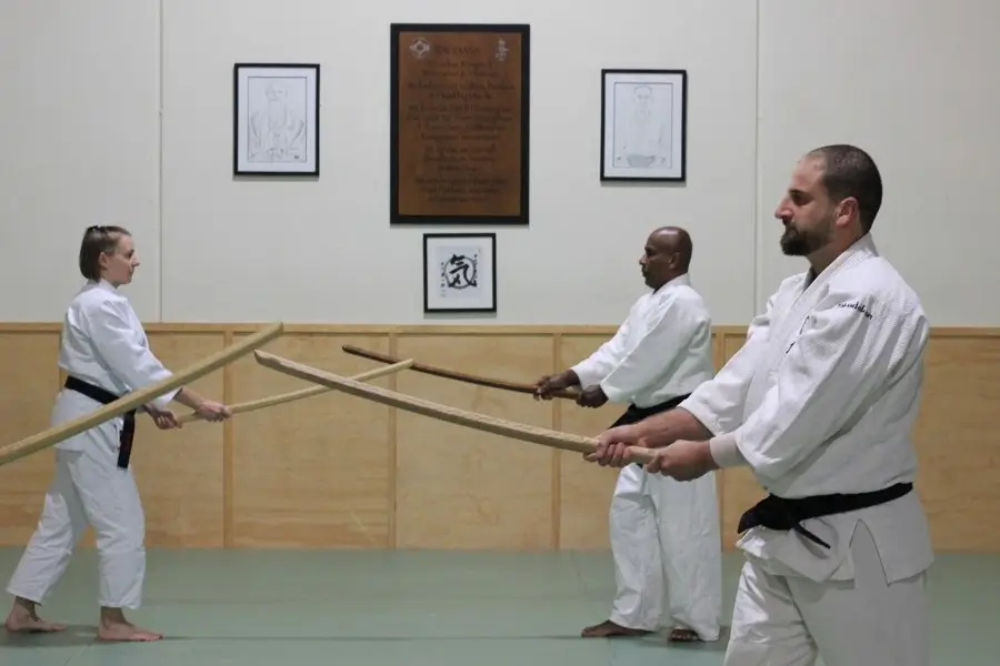 Weapon-based Martial Arts class at Eltham Martial Arts Academy in Melbourne Australia